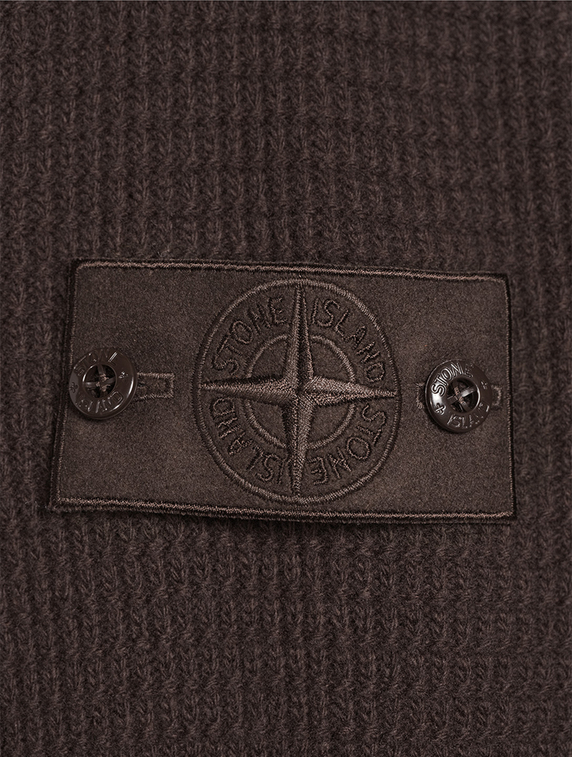 STONE ISLAND Ghost Wool Zip Sweater | Holt Renfrew