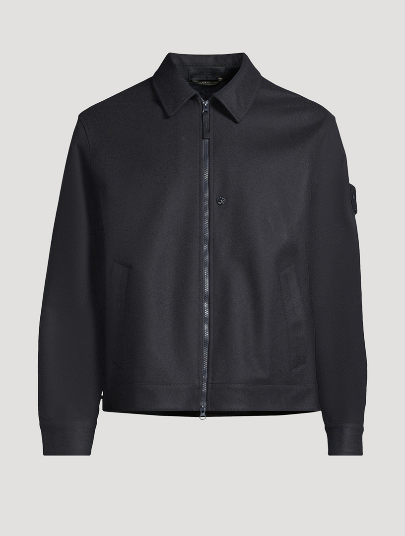STONE ISLAND Ghost Wool And Nylon Coated Overshirt Holt Renfrew