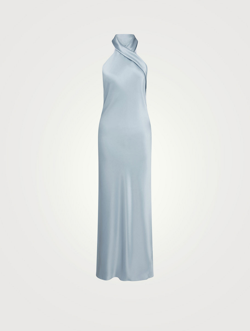Pandora Satin Halter Dress