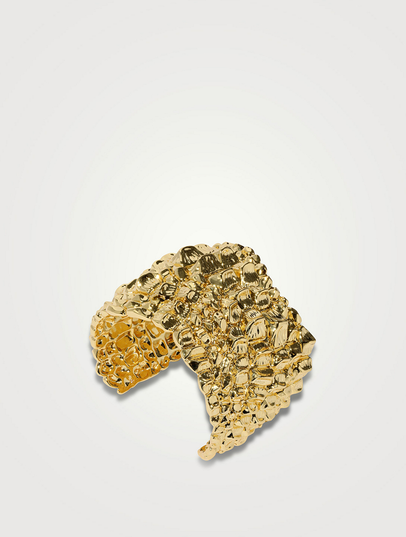 Brut Croco Cuff Bracelet