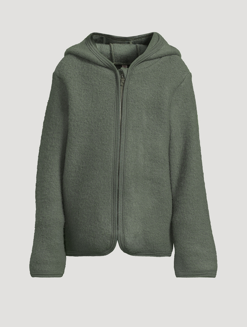 Wool Fleece Hooded Jacket