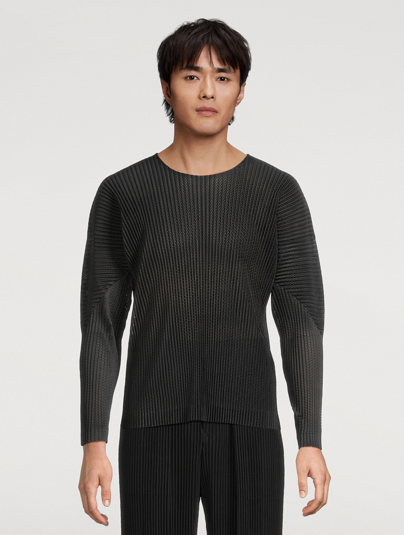 HOMME PLISSÉ ISSEY MIYAKE Light Mesh Long-Sleeve T-Shirt | Holt