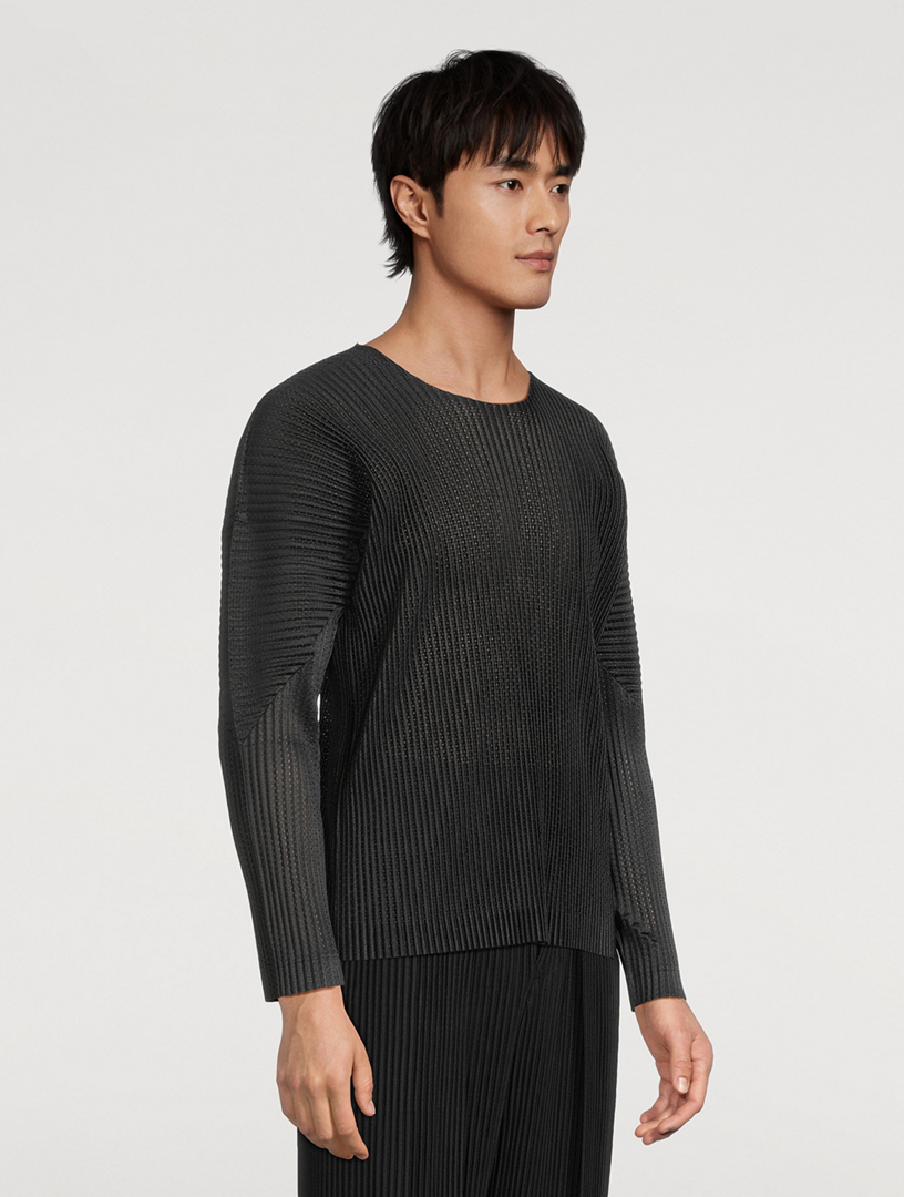 HOMME PLISSÉ ISSEY MIYAKE Light Mesh Long-Sleeve T-Shirt | Holt