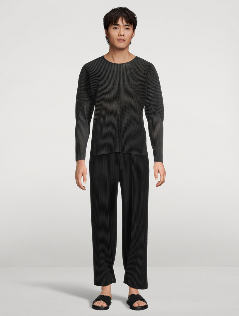 トップス homme plisse isseymiyake LIGHT MESH HOMME PLISSÉ ISSEY MIYAKE Light Mesh Long-Sleeve T-Shirt | Holt
