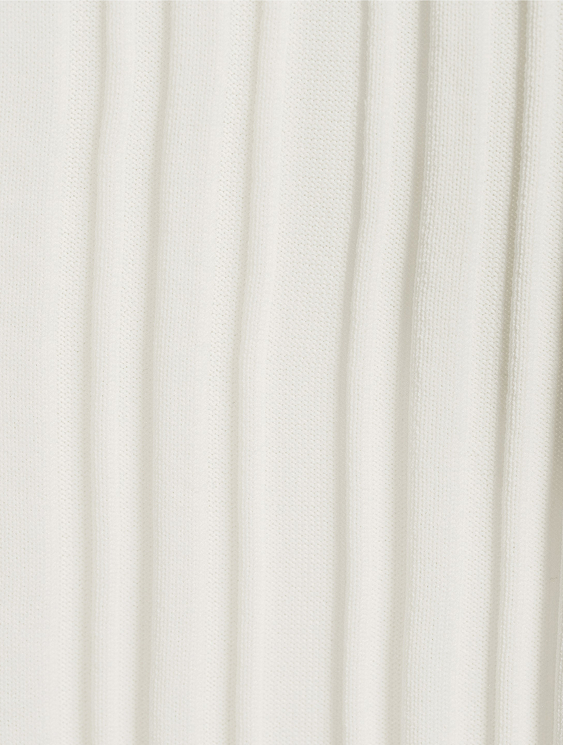 PLEATS PLEASE ISSEY MIYAKE Rib-Knit Mockneck Top | Holt Renfrew