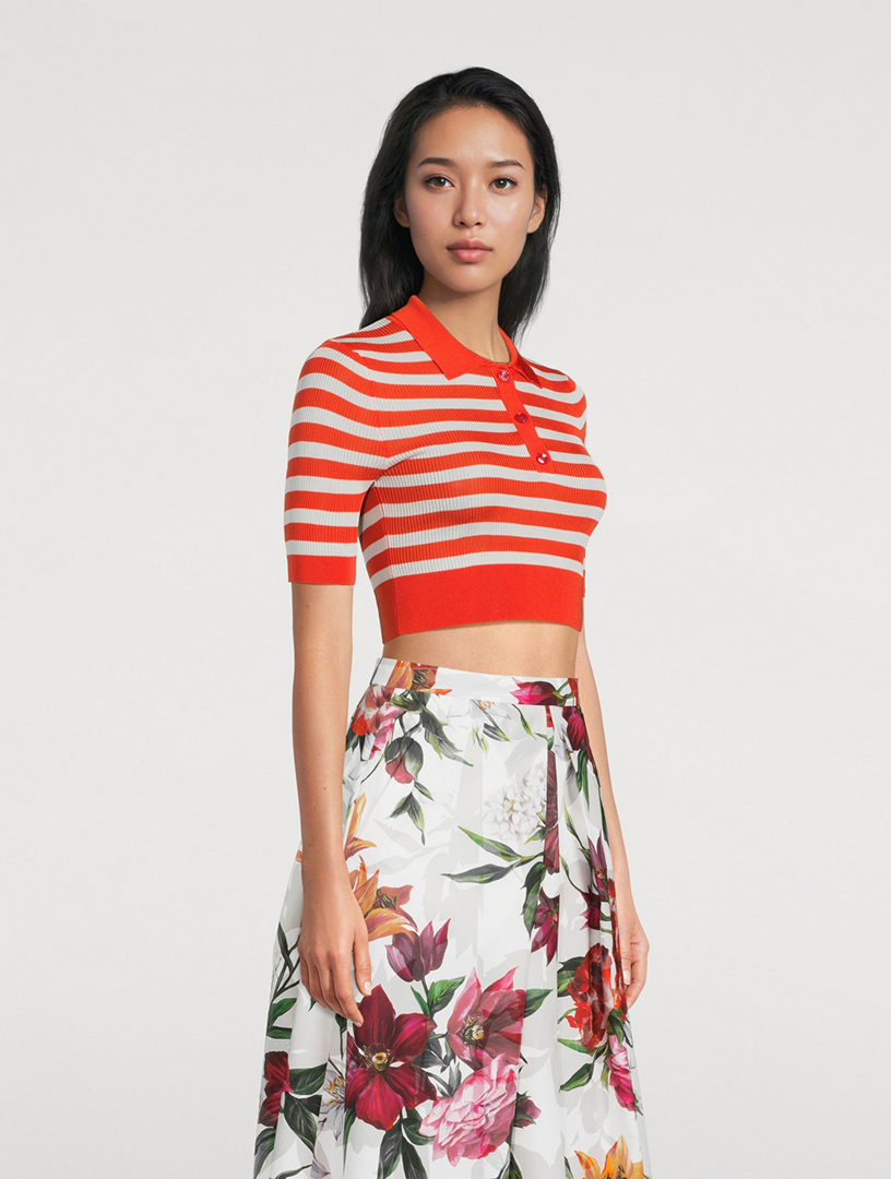 Cropped Polo Sweater