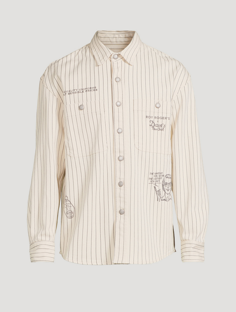 Roy Roger's x Dave's NY Hickory Stripe Overshirt