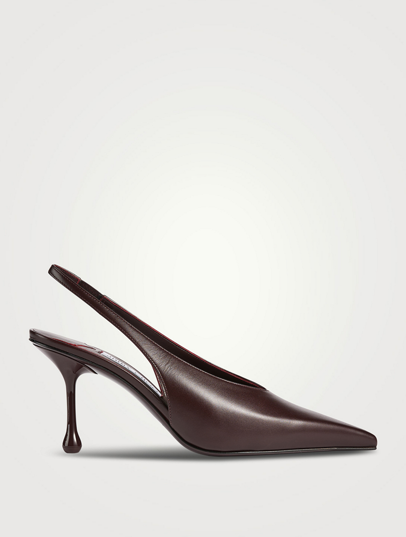 Isa Leather Slingback Pumps