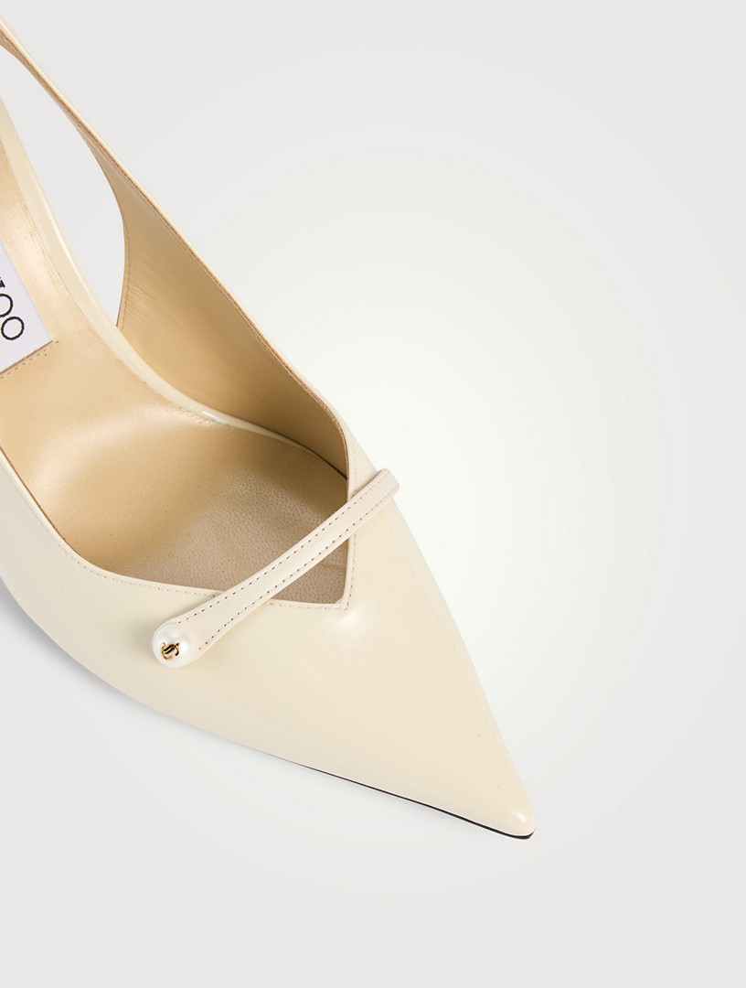 JIMMY CHOO Amita Patent Leather Slingback Pumps | Holt Renfrew