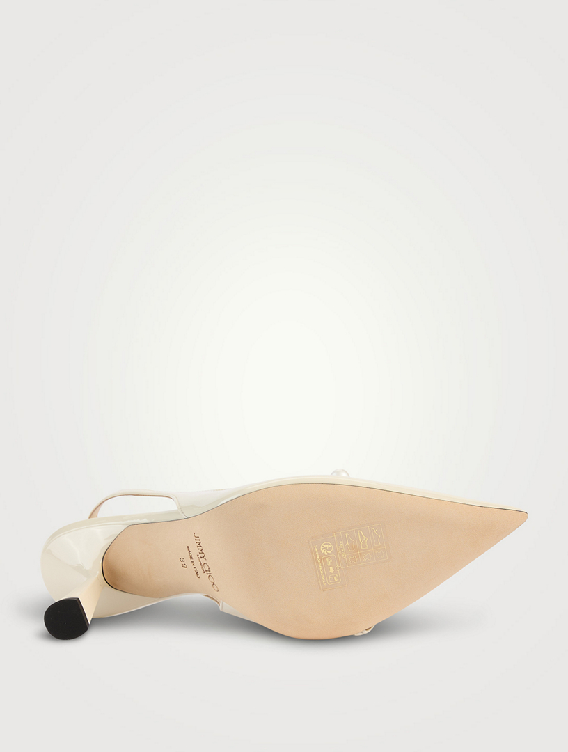 JIMMY CHOO Amita Patent Leather Slingback Pumps | Holt Renfrew