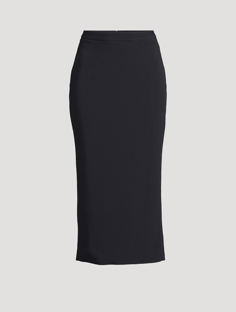 Kick-Flare Midi Skirt