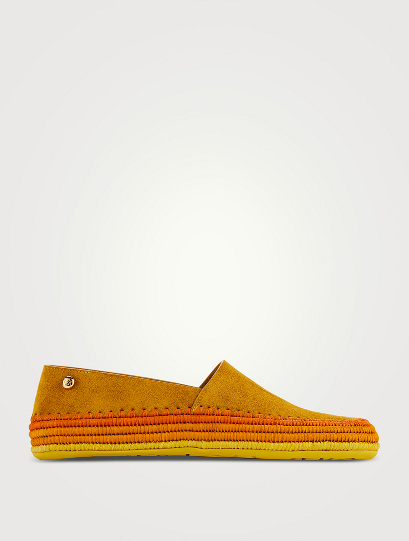 Loewe x Paula's Ibiza Rio Suede Espadrilles