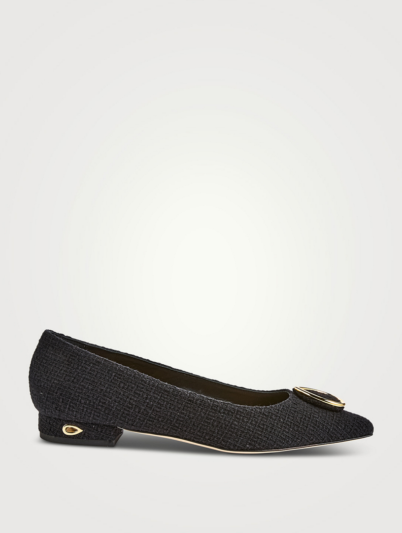 Lorenzo Tweed Ballet Flats