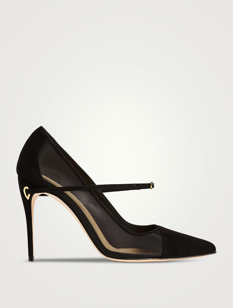 Lorenzo Mesh And Suede Pumps