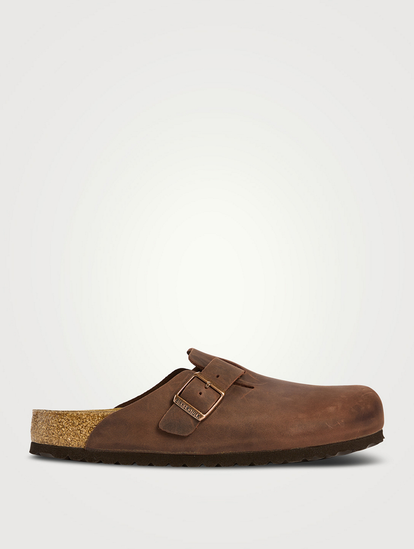 Boston Soft Footbed Oiled Leather Clogs