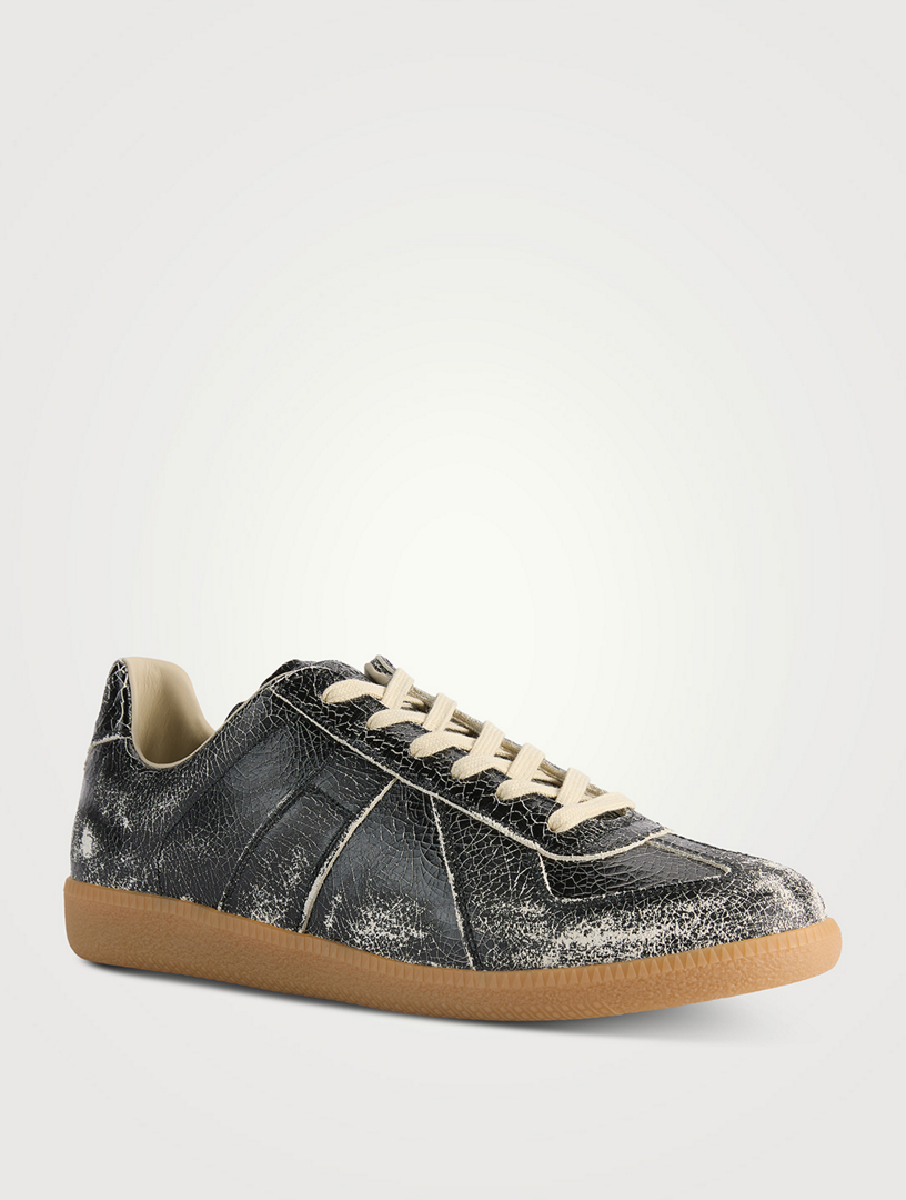 スニーカー Maison Margiela Leather sneakers Maison Margiela Replica Low-Top Leather Sneakers | Sneakers