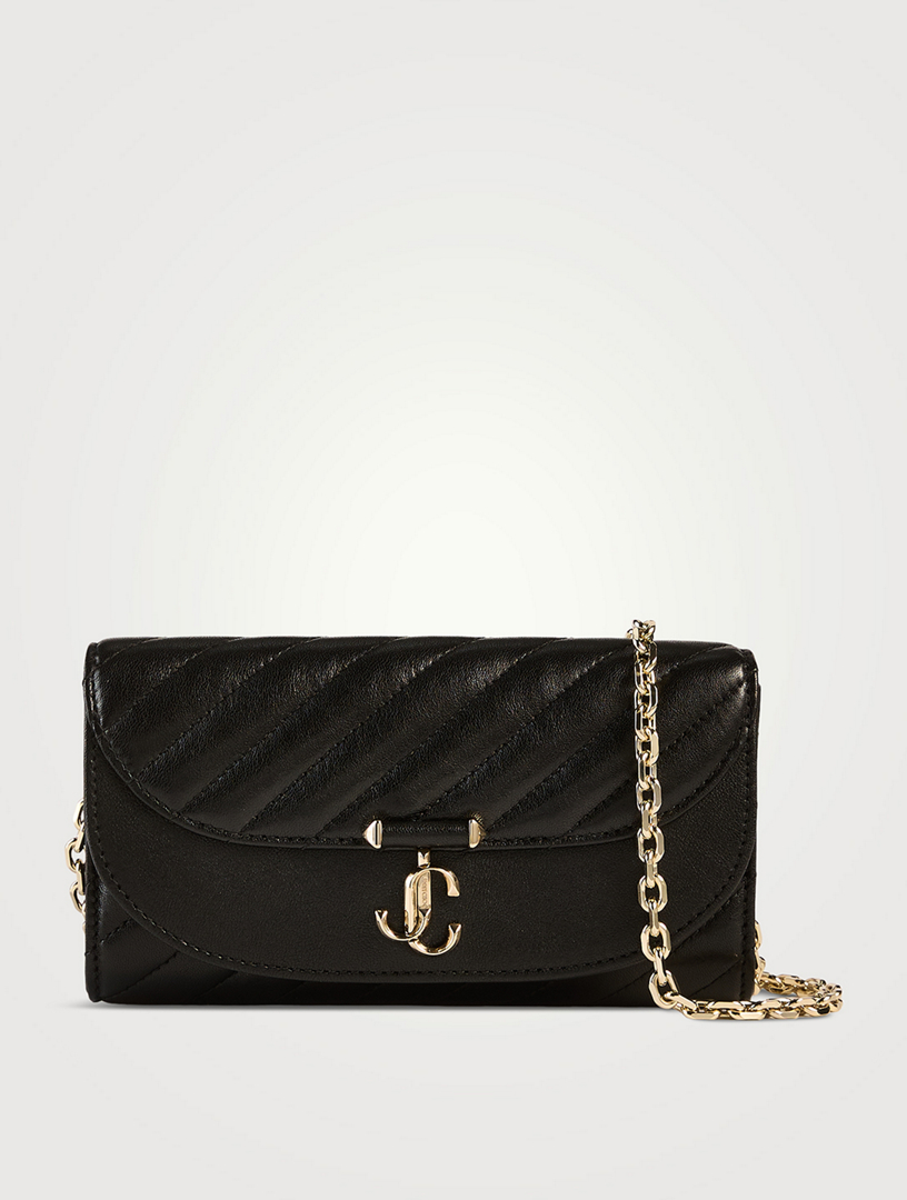 JIMMY CHOO Avenue Curve Leather Wallet-On-Chain | Holt Renfrew