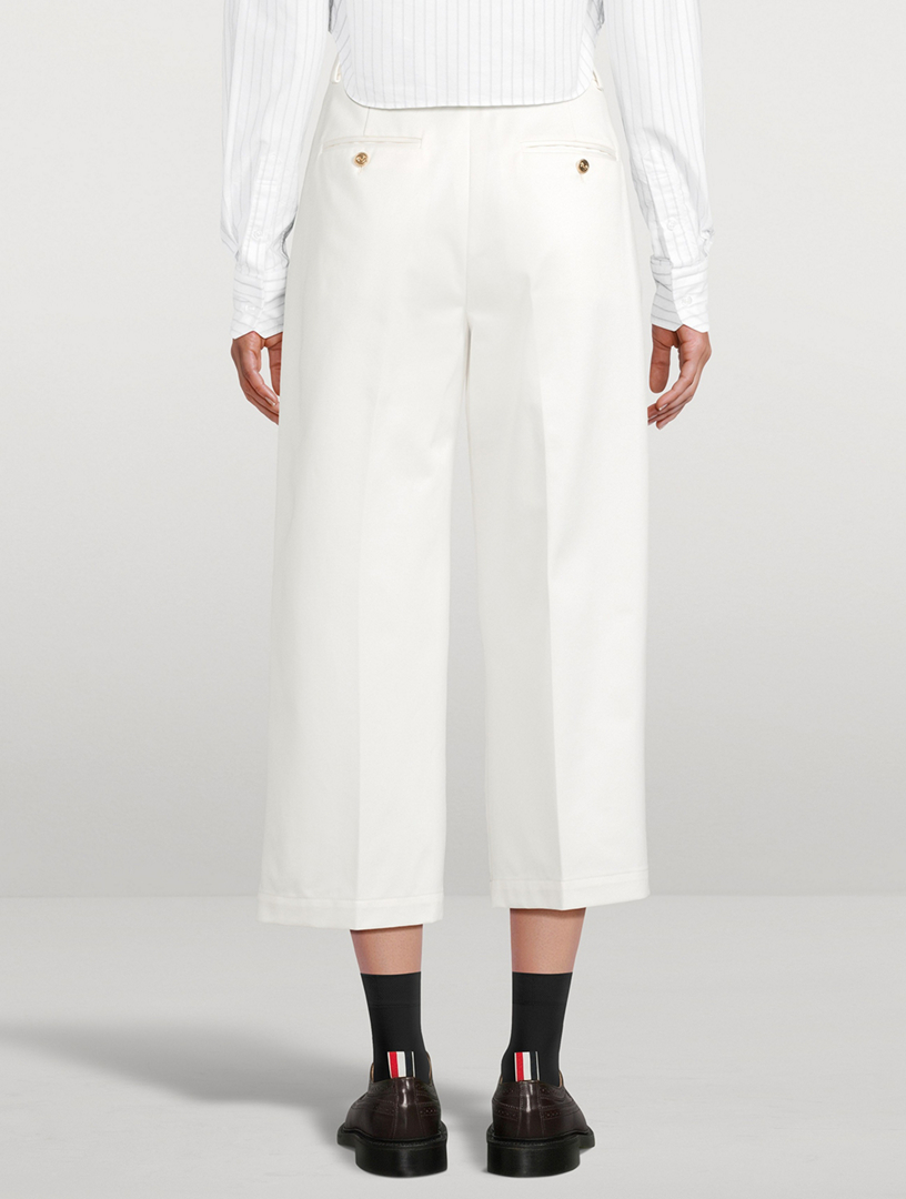 THOM BROWNE Cotton Twill Trousers | Holt Renfrew