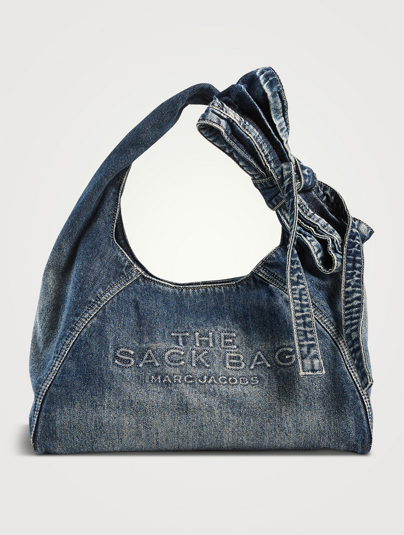 MARC JACOBS The Sack Bow Denim Shoulder Bag | Holt Renfrew