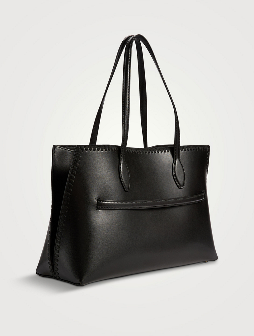【関税込み】TOTEME Embroidered Leather Lounge' shopping bag Toteme - Embroidered Leather Lounge Tote Bag in Black – Stoy
