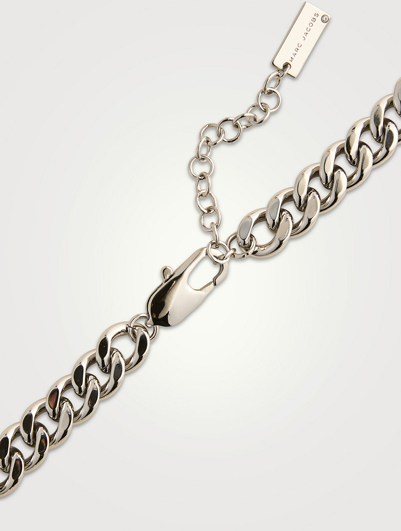 MARC JACOBS The Heart Balloon Pave Chain Necklace | Holt Renfrew