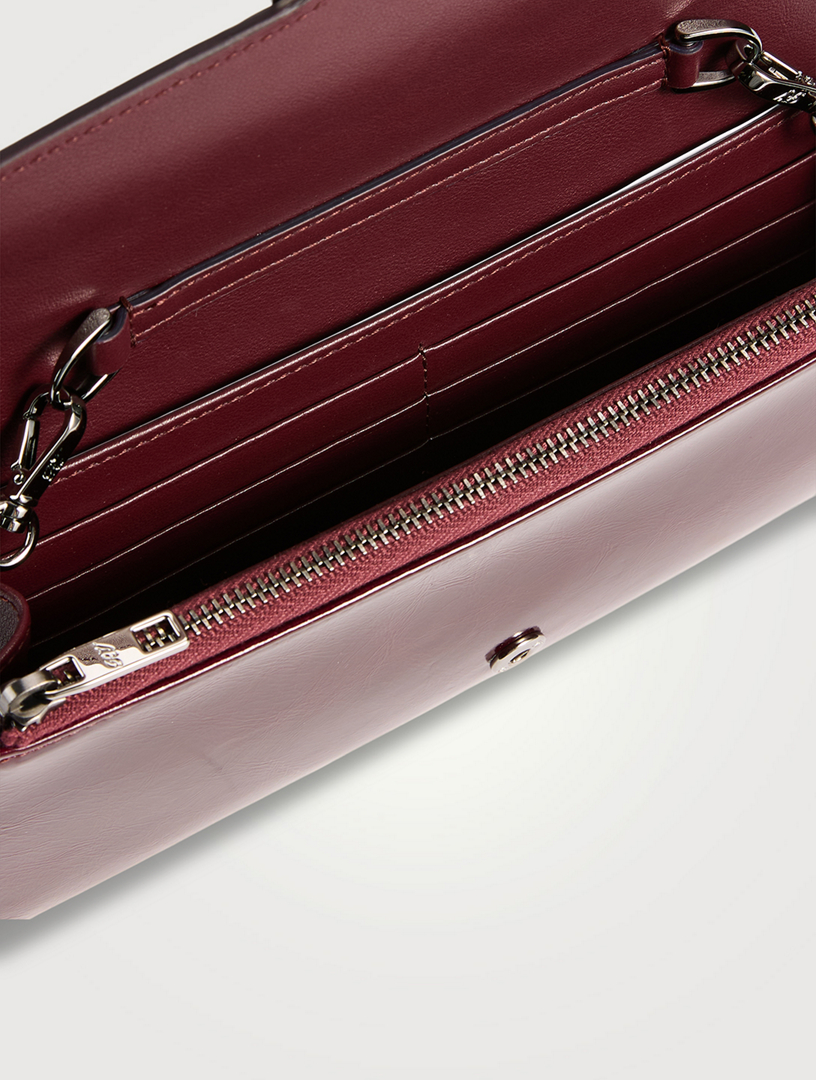 ROGER VIVIER Belle Vivier Patent Leather Wallet-On-Chain