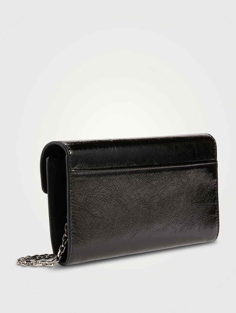 ヘアアクセサリー ROGER VIVIER Belle Vivier black patent leather wallet with c Women's small leather goods | Roger Vivier
