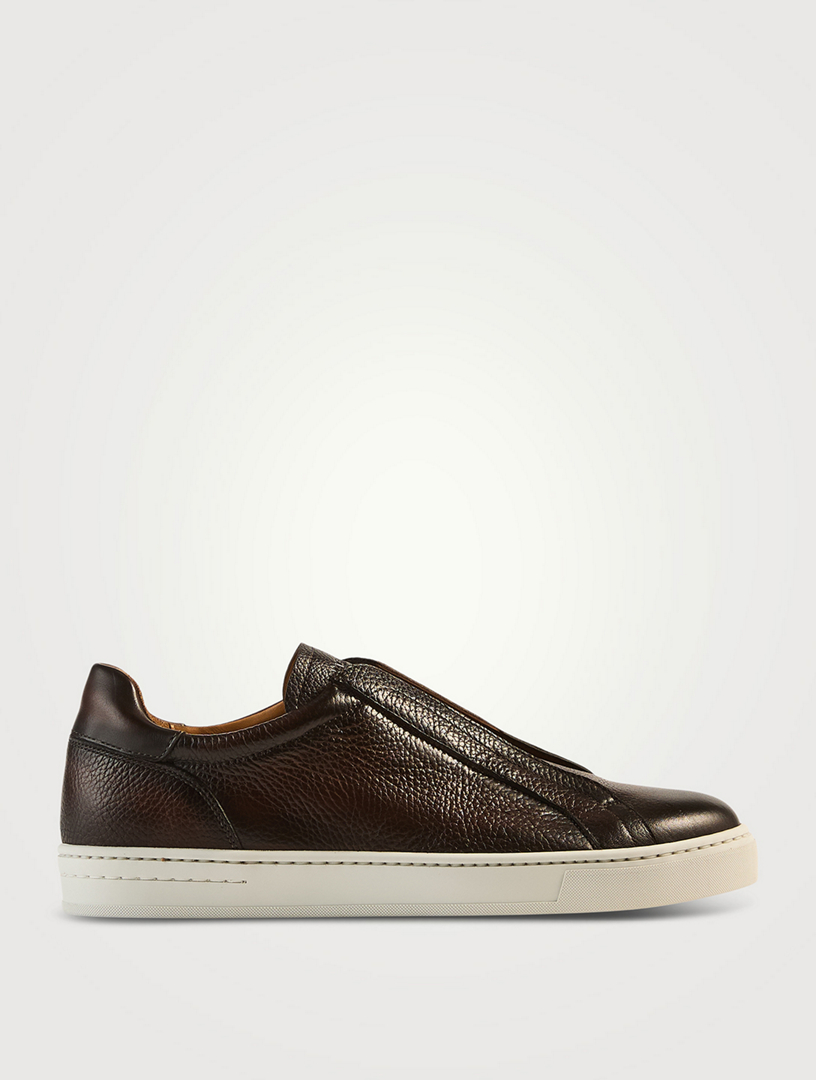 Gasol Leather Slip-On Sneakers
