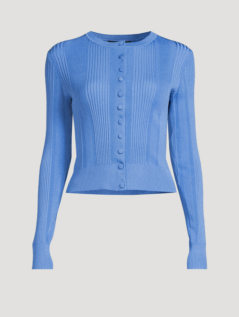 Cardigan en tricot côtelé Currin