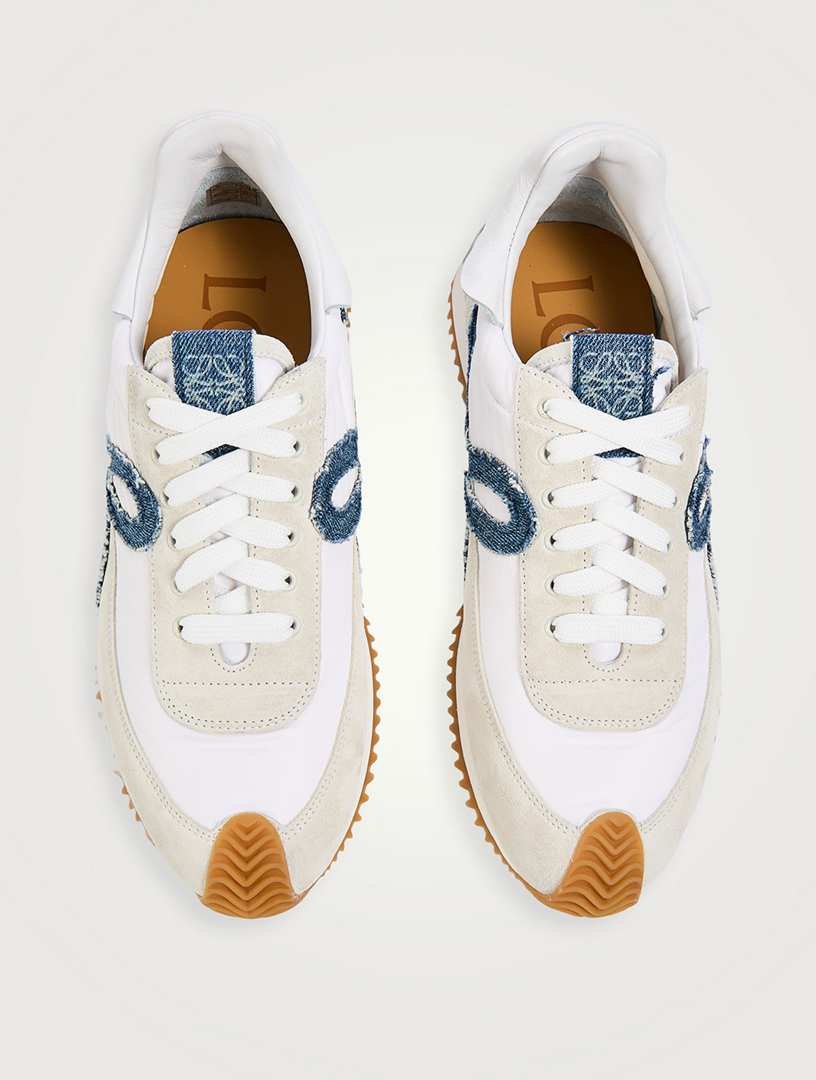 LOEWE Flow Runner 2.0 Nylon And Suede Sneakers | Holt Renfrew
