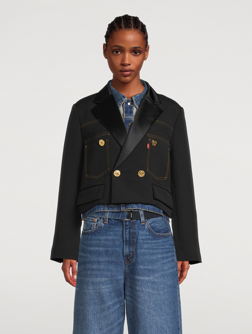 SACAI sacai x Levi's® Denim And Matelassé Twill Jacket
