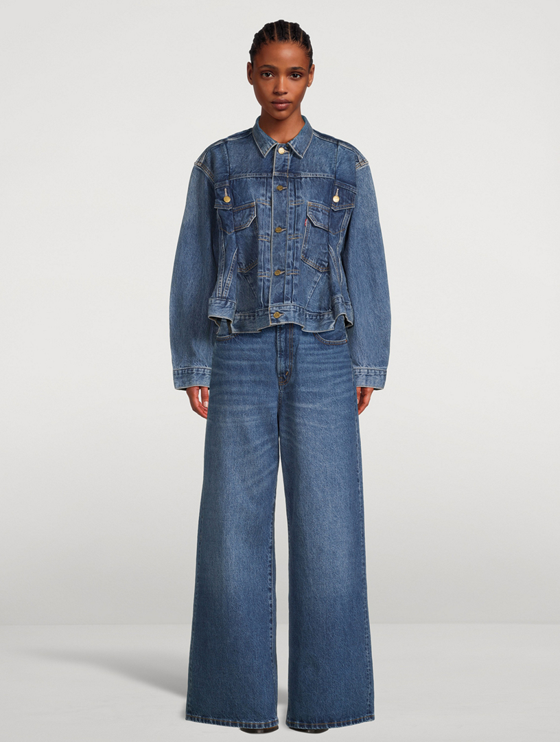 デニム・ジーパン sacai SS25 'Wide' jeans (SCW210 301) SACAI sacai x Levi's® Wide-Leg Jeans | Holt Renfrew