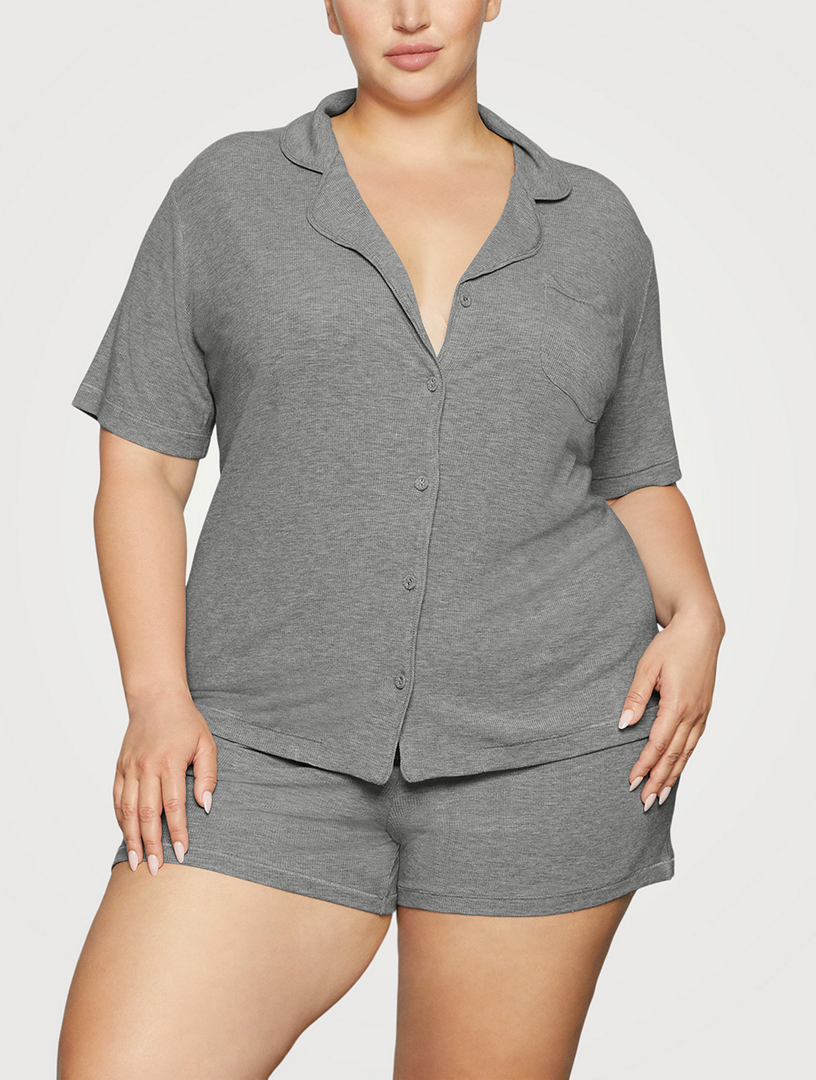 SKIMS Soft Lounge Short Sleep Set | Holt Renfrew