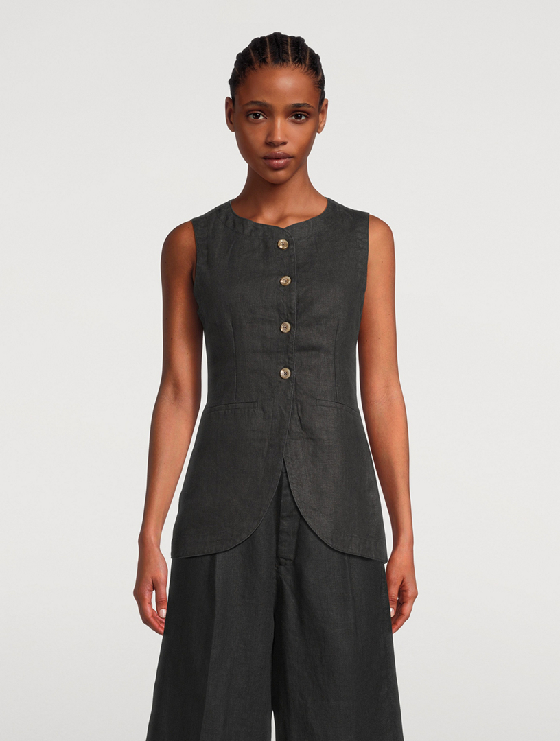 DL1961 Amalie Linen Vest | Holt Renfrew