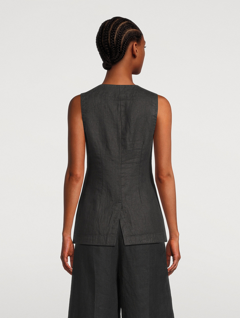 DL1961 Amalie Linen Vest | Holt Renfrew
