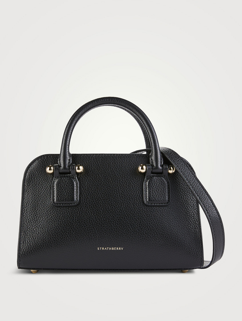 Mini Georgia Leather Crossbody Tote Bag