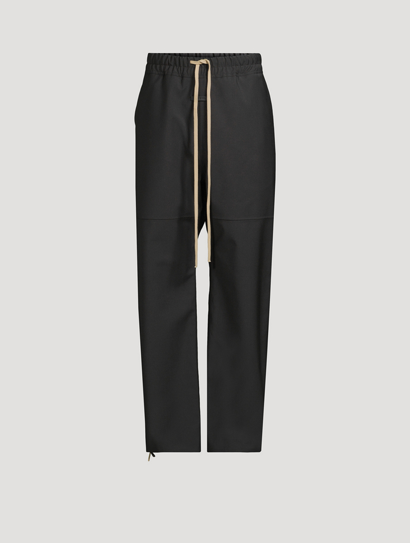 Wool-Blend Split Knee Pants