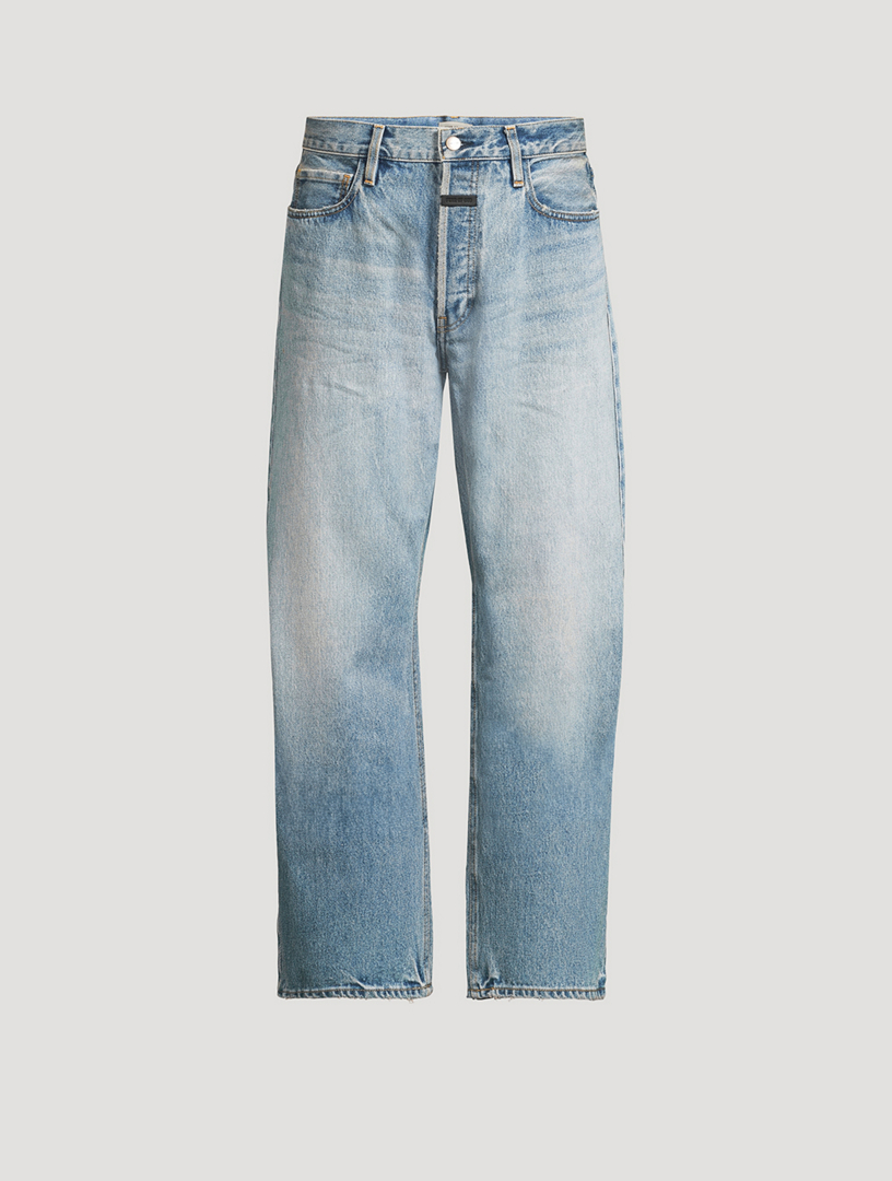 Cotton Straight-Leg Jeans