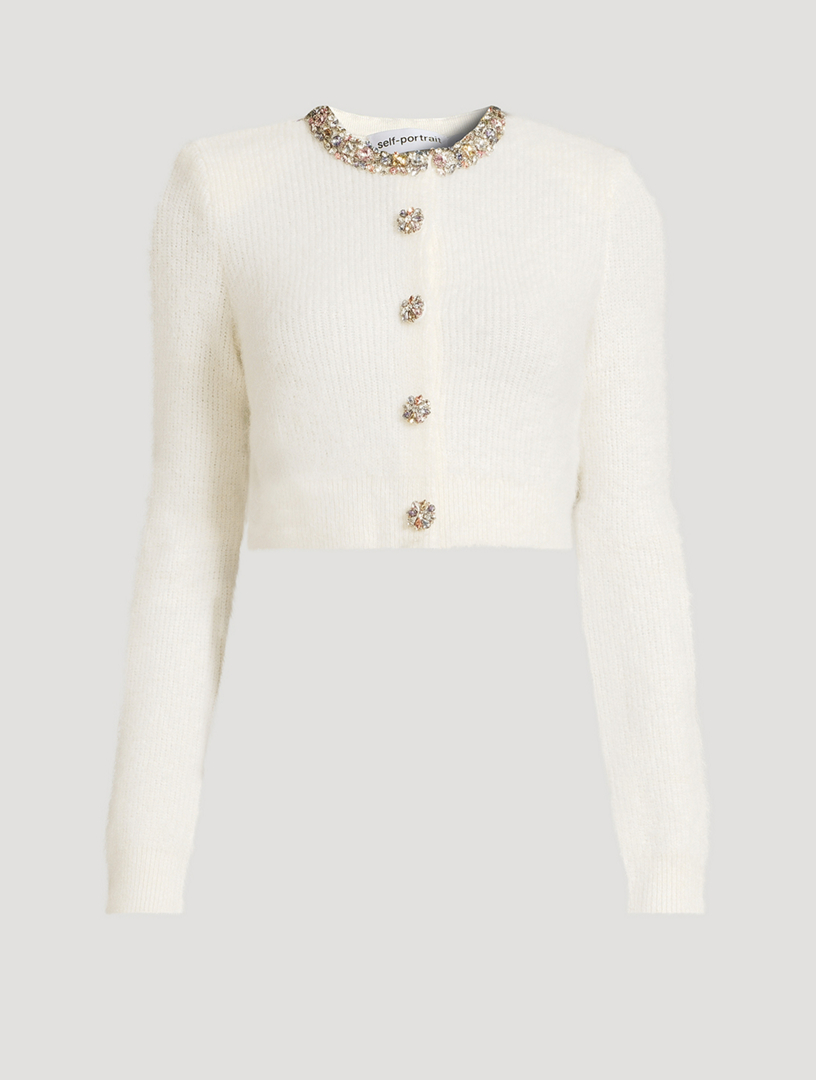 Crystal-Embellished Cardigan