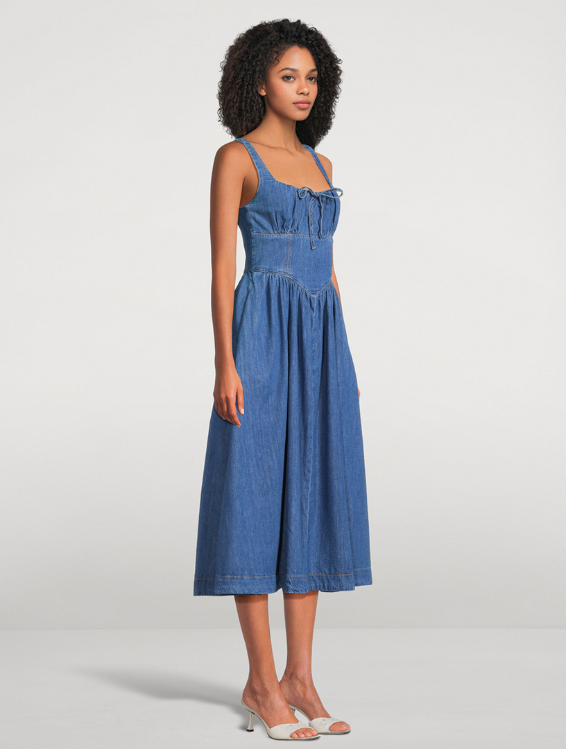 REFORMATION Balia Corset Midi Dress | Holt Renfrew