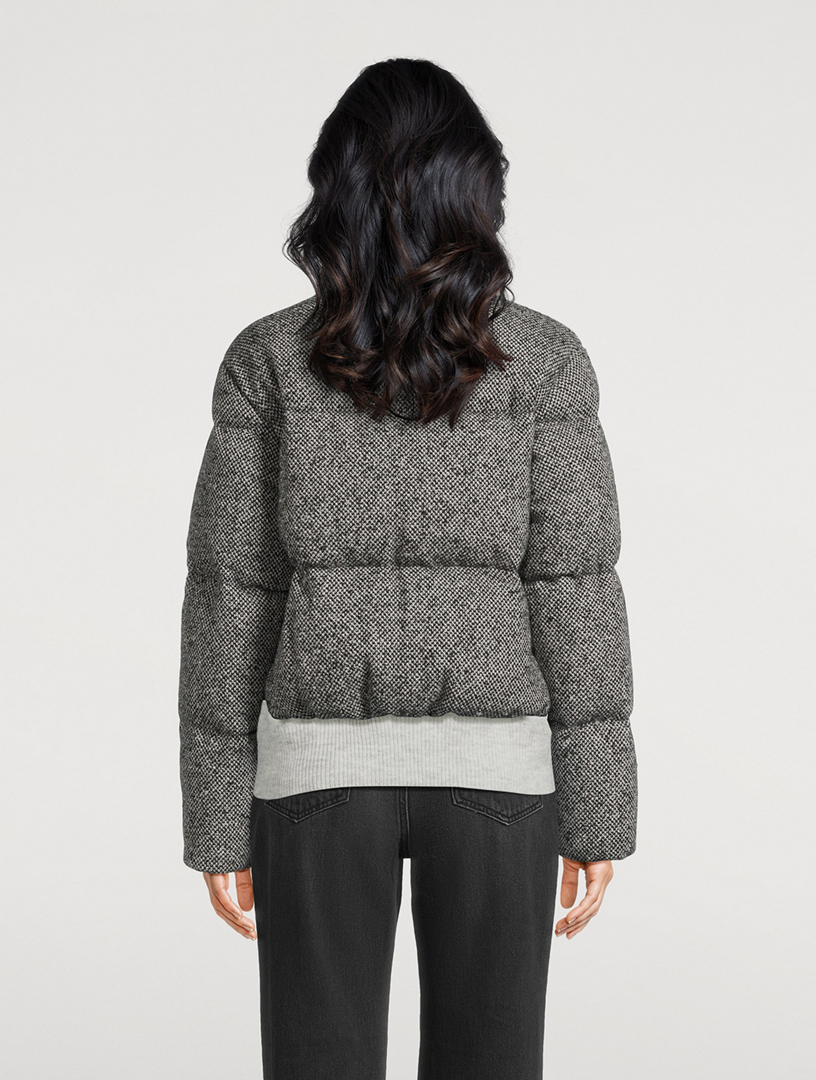 MONCLER Brezesse Wool Bouclé Short Down Jacket | Holt Renfrew