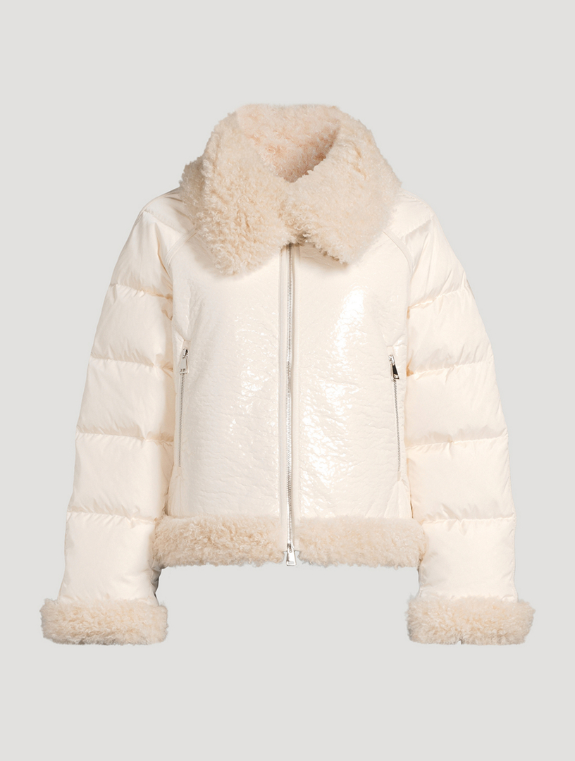 Rubrouk Teddy-Trimmed Down Jacket