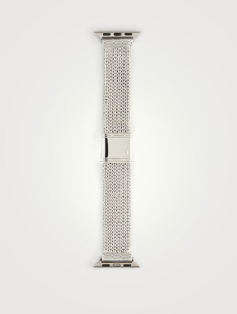Sterling Silver Smart Watch Strap, 18mm
