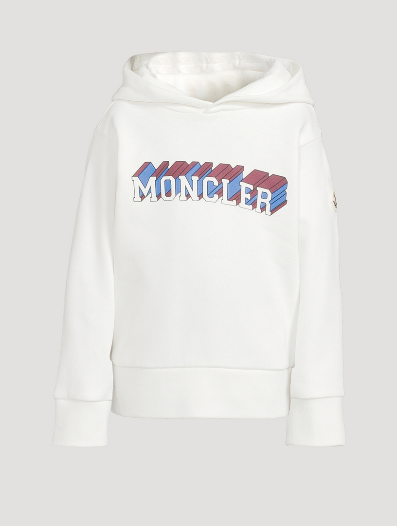 Cotton Logo Motif Hoodie