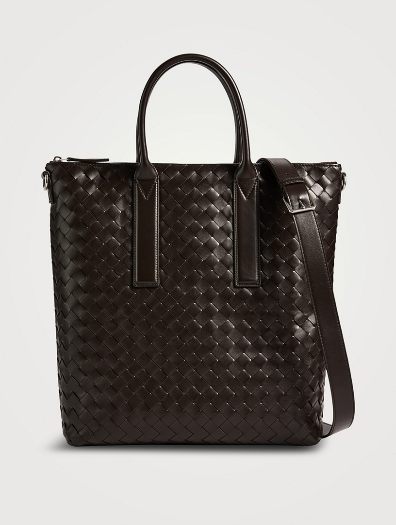 Intrecciato Zipped North-South Tote
