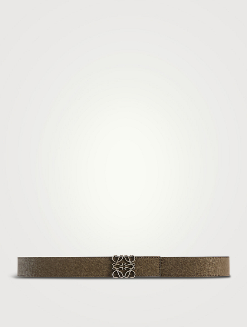 LOEWE Leather Reversible Anagram Belt | Holt Renfrew