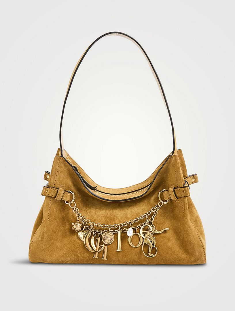 Chloé Charms Suede Shoulder Bag