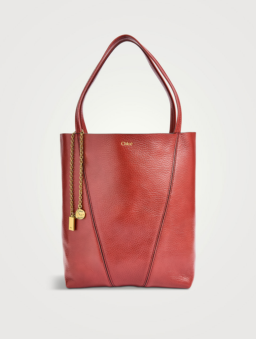トートバッグ Chloe Chloe Spin Medium Tote Bag In Grainy Leather Chloé Chloé Spin Tote Bag In Grained Leather | Chloé CA