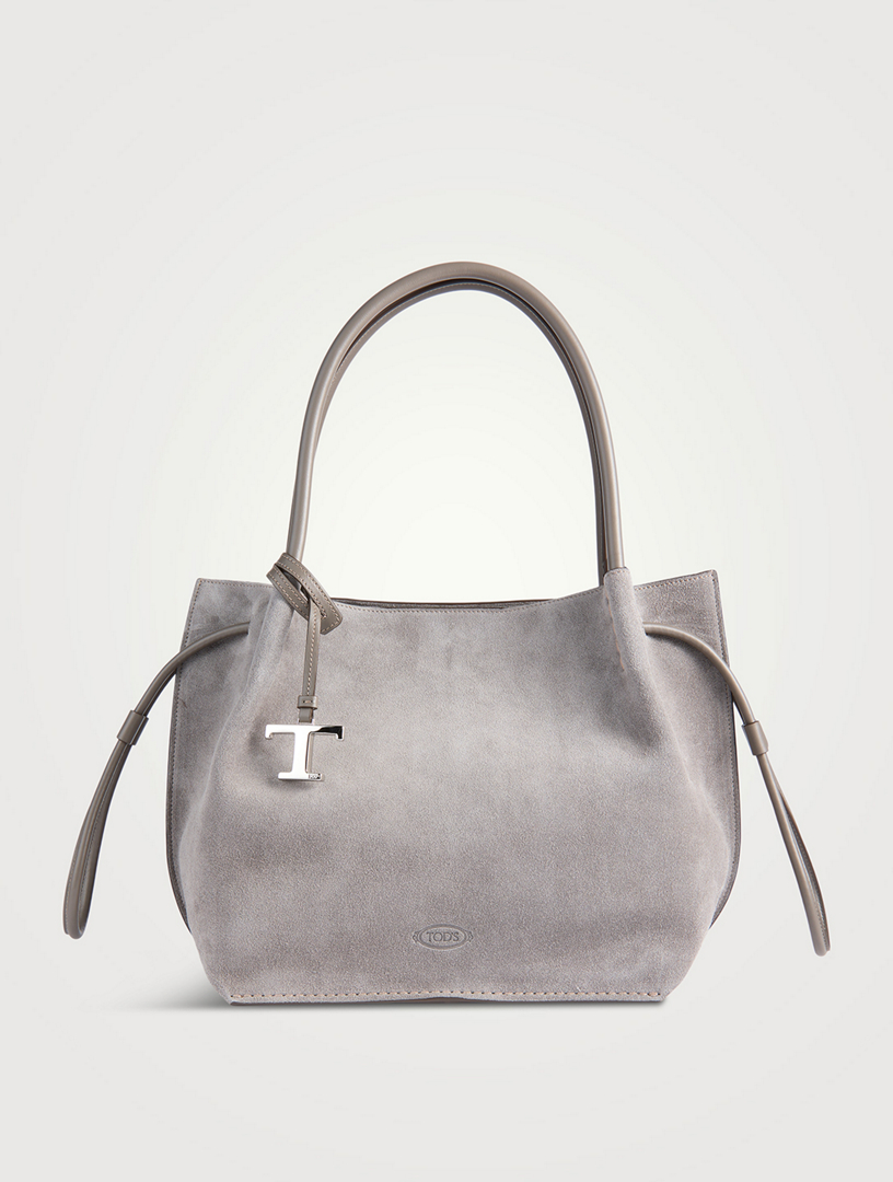 Medium Suede Bucket Bag
