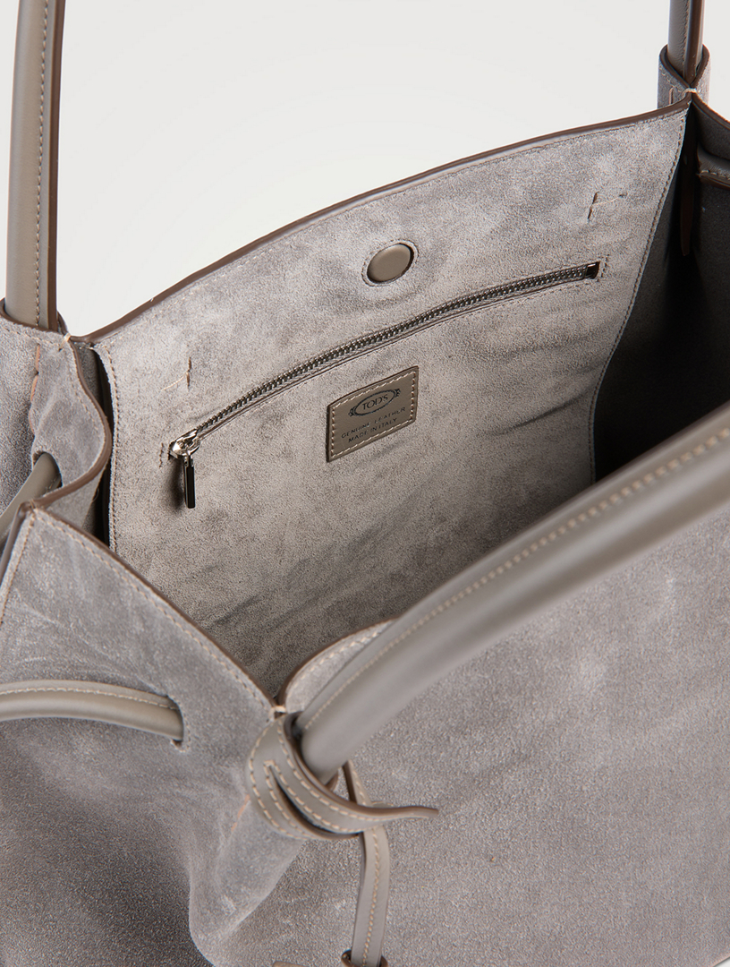 TOD'S Medium Suede Bucket Bag | Holt Renfrew